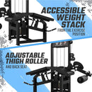 SFE Selectorized Leg Extension And Prone Leg Curl Combo With 250LB Weight Stack [GC-5058] (SAK98571)