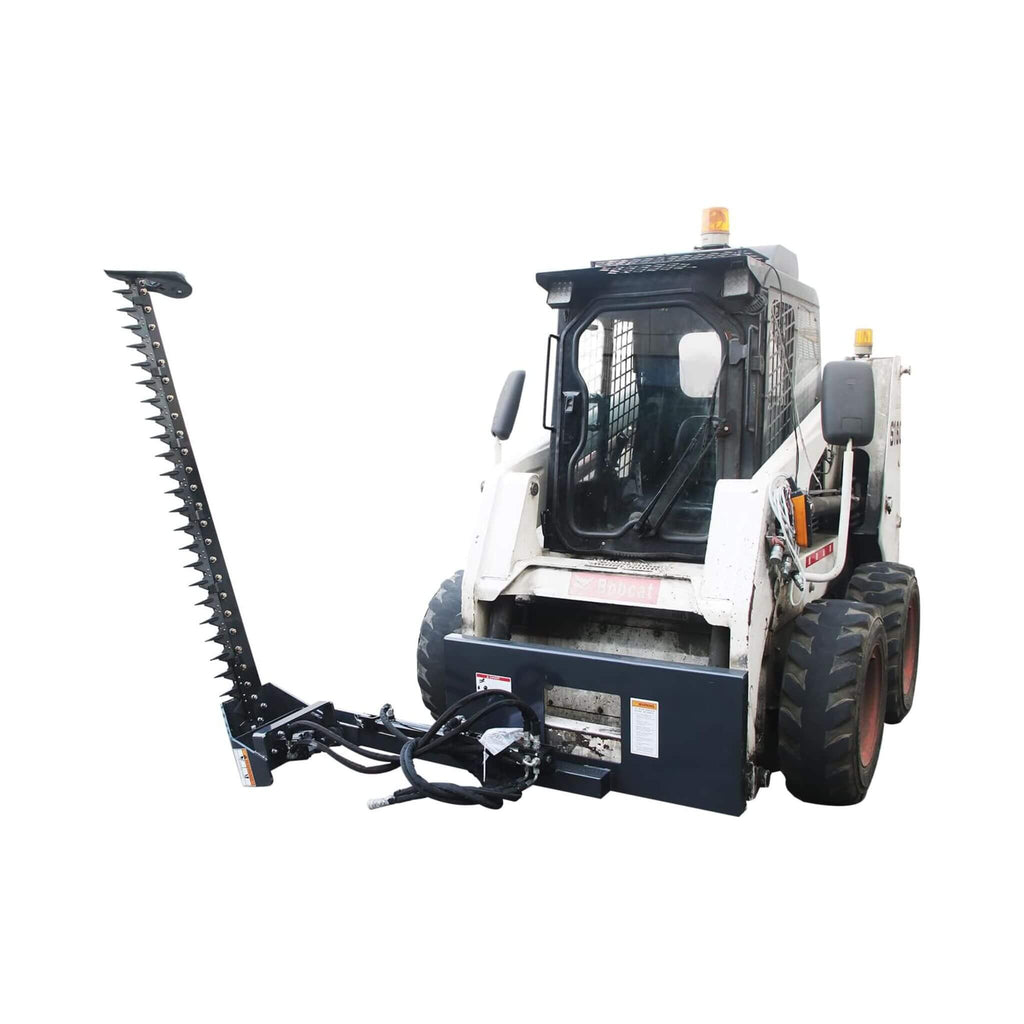 72-Inch Sickle Bar Mower Skid Steer Loader Attachment (SAK81490) - Saksby Wholesale - Attached View