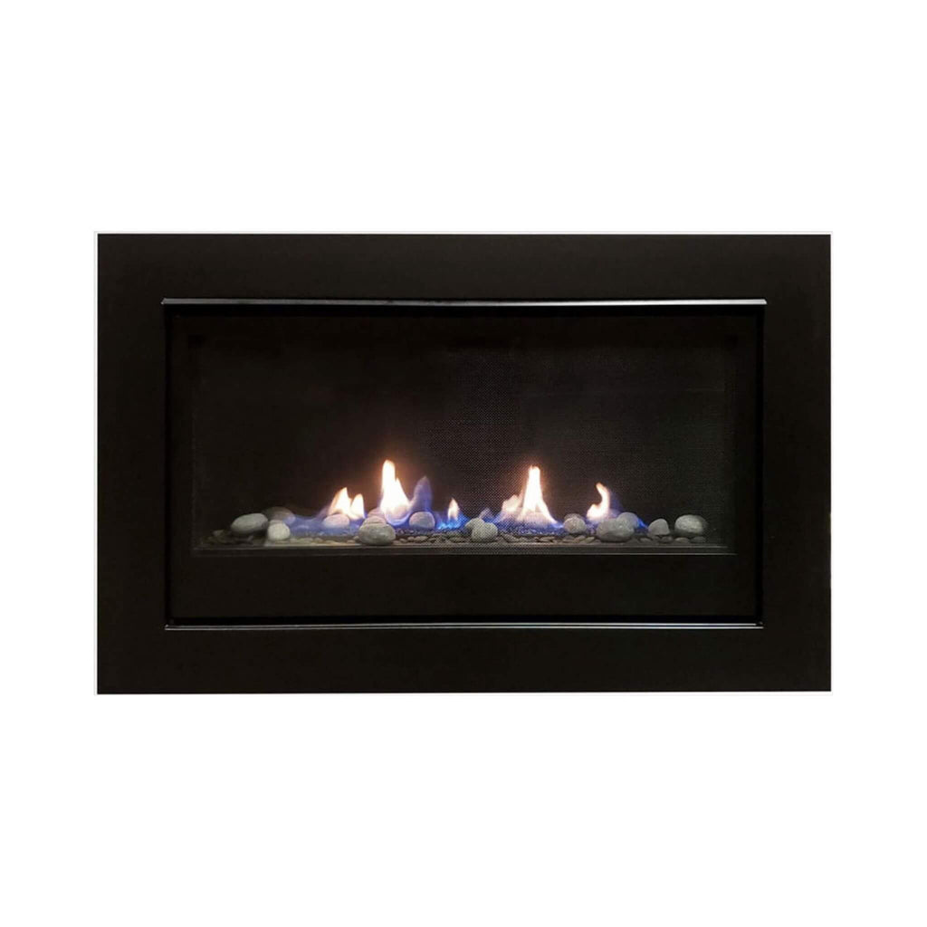 Sierra Flame Boston 36" Gas-Burning Direct Vent Builder's Linear Fireplace [BOSTON-36-NG-EI] (SAK81297)  -Saksby Wholesale - Front View