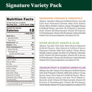 Signature Variety Pack - Zero Sugar (SAK72094) - Saksby Wholesale - Nutrition Fact Details