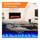 Simplifire Allusion Recessed Linear Electric Fireplace [SF-ALL48/50/60-BK] (SAK13256) SAKSBY - Features View