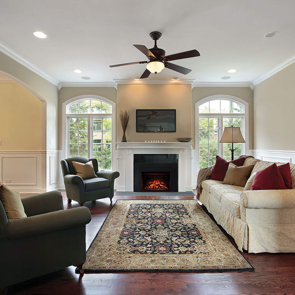 SIMPLIFIRE Built-In Traditional Electric Fireplace [SF-BI36-EB] (SAK19539) - Living Area View
