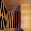 Single-Person Infrared Sauna Room With Bluetooth Music Player And Ambient Light (SAK62941) - Saksby Wholesale - Bench View