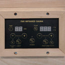 Single-Person Infrared Sauna Room With Bluetooth Music Player And Ambient Light (SAK62941) - Saksby Wholesale - Control Panel View