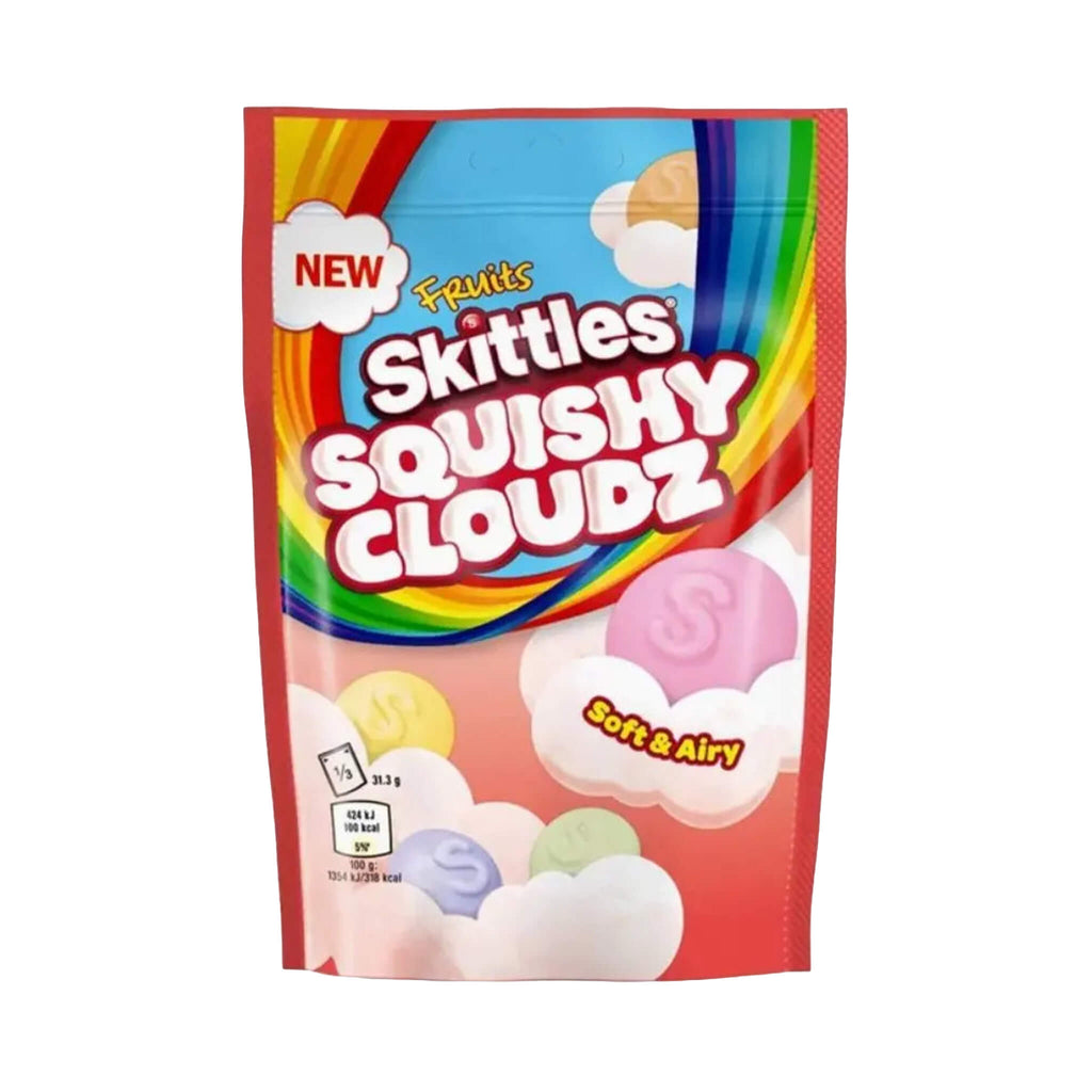 Skittles Squishy Cloudz – Fruit Flavoured Chewy Sweets 94G Pouch (UK)