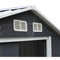 Small Outdoor Garden Backyard Storage Tool Shed W/ Sliding Door, 4'x7' (SAK59938) - Saksby Wholesale - Outdoor Windows View
