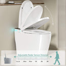 Smart Auto Dual Flush Tankless Toilet With Heated Bidet, Auto Open And Close (SAK37415) - Saksby Wholesale - Adjustable Radar Sensor Distance