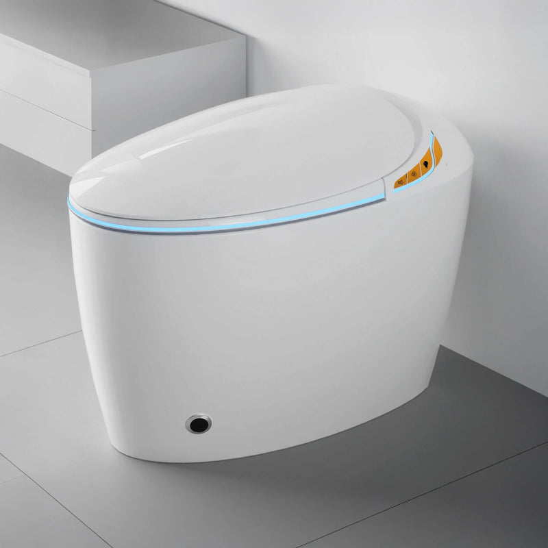 Smart One-Piece Toilet With Bidet, Foot Sensor, LED Display And Dryer (SAK80112) - Saksby Wholesale - Lifestyle