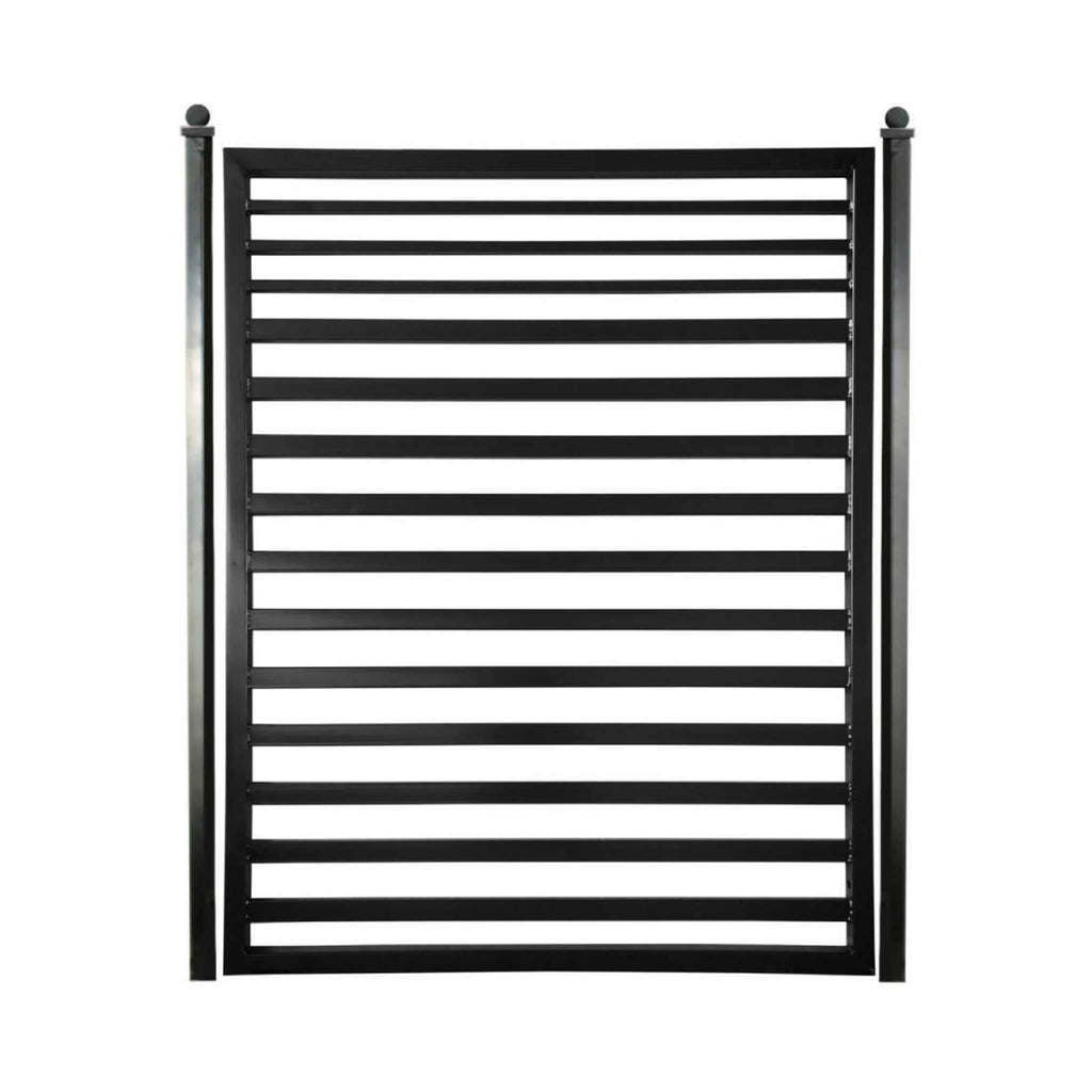 Sofia Style Powder Coated Galvanized Steel Pedestrian Gate, 5FT [PGSOF-AP] (SAK76483) - Saksby Wholesale - Front View