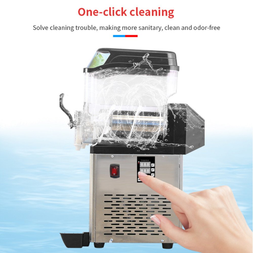 Sophisticated Commercial 110V Premium Steel Slushy Machine With Triple Tank Advance Cooling, 45L (SAK52258)-SAKSBY