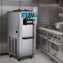 Stainless Steel Commercial 3 Flavor Soft Serve Ice Cream Machine Maker 21 31 L H SAK65291 Saksby -  Lifestyle In Kitchen