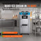 Stainless Steel Commercial 3 Flavor Soft Serve Ice Cream Machine Maker 21 31 L H SAK65291 Saksby - Output
