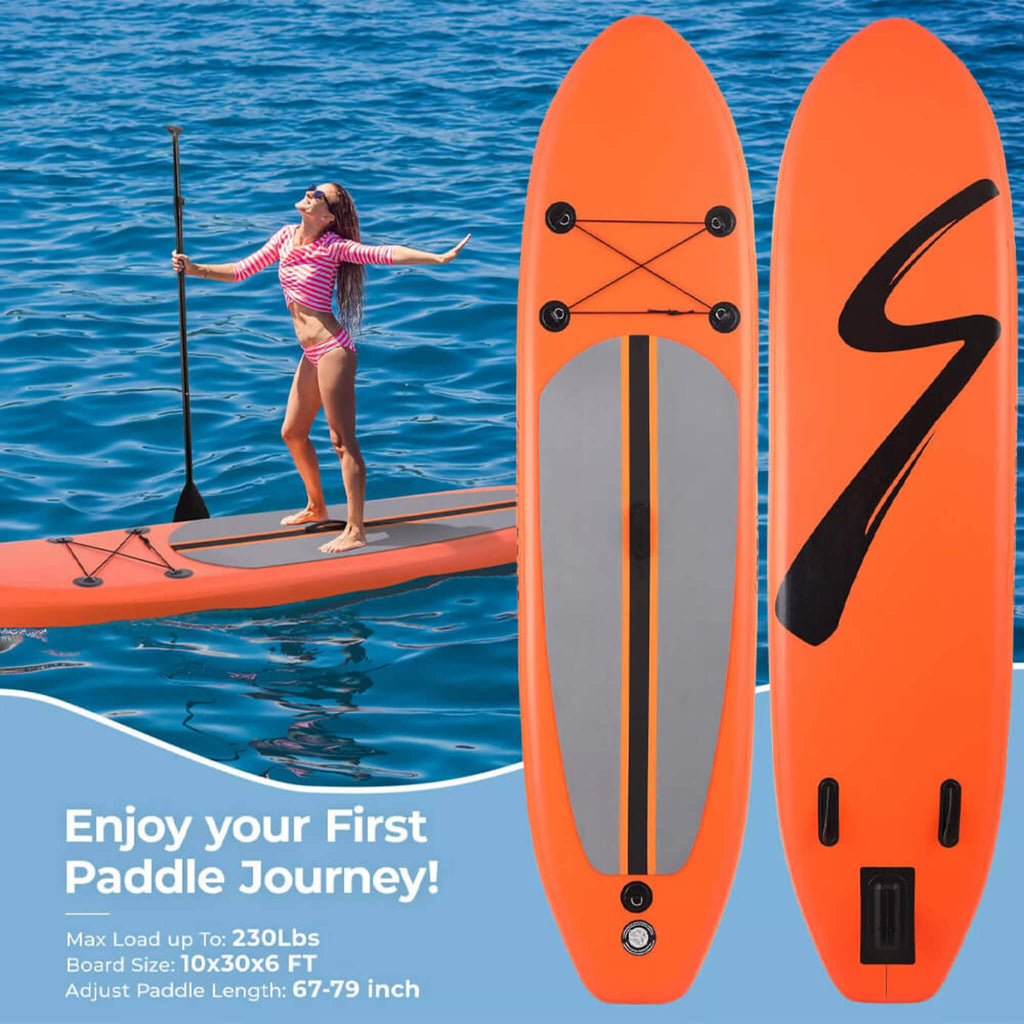 Streak Board Inflatable 10FT Stand Up Paddle Surfboard With Carry Bag, Pump And Paddle (SAK93471) SAKSBY - Lifestyle Features View