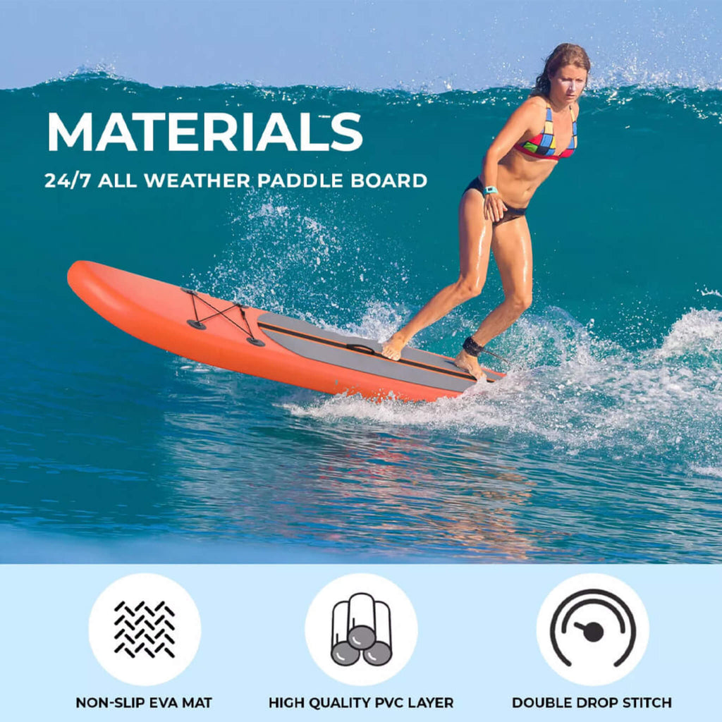 Streak Board Inflatable 10FT Stand Up Paddle Surfboard With Carry Bag, Pump And Paddle (SAK93471) SAKSBY - Materials Detail View