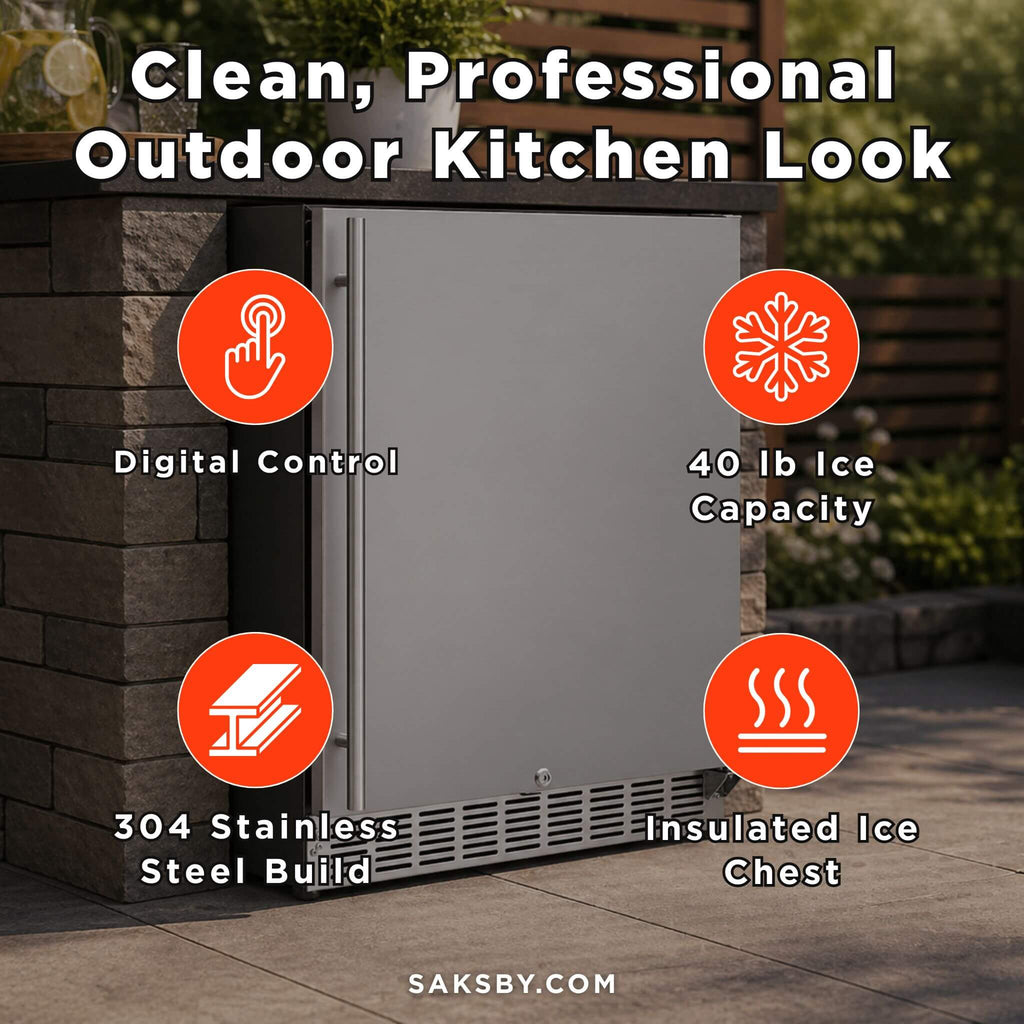 Summerset 24-Inch Outdoor Rated Refrigerator With Anti Vibration System [RFR-24S-A] (SAK63715) - Saksby Wholesale - Features