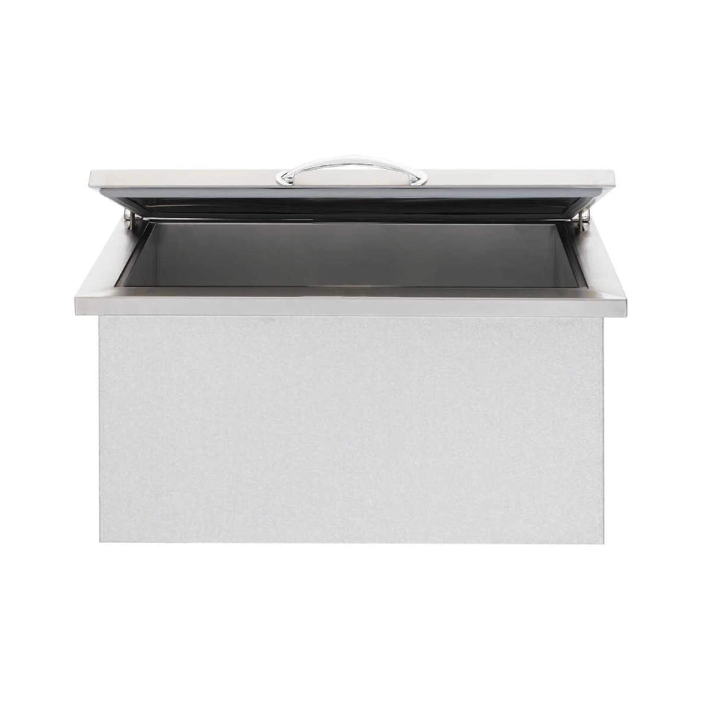 Summerset 28-Inch Wide 2.7FT Drop-In Ice Cooler With 40 Pound Ice Capacity [SSIC-28] (SAK34267) - Saksby Wholesale - Front View Open Door