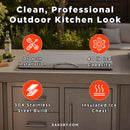 Summerset 28-Inch Wide 2.7FT Drop-In Ice Cooler With 40 Pound Ice Capacity [SSIC-28] (SAK34267) - Saksby Wholesale - Features