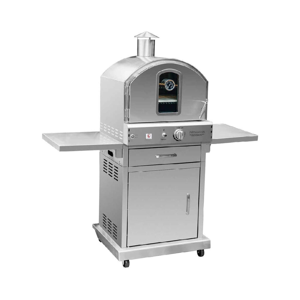 Summerset 60" Outdoor Freestanding Gas Pizza Oven [SS-OVFS-LP/NG] (SAK17543) - Saksby Wholesale - Front Right View