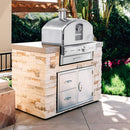 Summerset Outdoor Built-In Countertop Gas Pizza Oven [SS-OVBI] (SAK73182) - Saksby Wholesale - Lifestyle Image In Built-In Setup