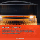 Summerset Sizzler Pro Premium Outdoor Built-In Gas Grill [SIZPRO] (SAK56324) - Saksby Wholesale - Briquette System Feature