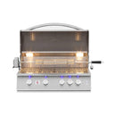 Summerset Sizzler Pro Premium Outdoor Built-In Gas Grill [SIZPRO] (SAK56324) - Saksby Wholesale - Front View Open Cover