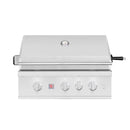 Summerset TRL Pro Built-In Grill With Rear Infrared Burner And Rotisserie Kit [TRLPRO] (SAK94108) - Saksby Wholesale - Front View With Lid Closed