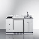 Summit Turnkey Caldera Kitchenette With A Cooktop, Refrigerator-Freezer, Sink, And Pre-Installed Cabinetry [CALDERAWH35] (SAK73248)