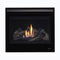 Superior Fireplaces 40" Contemporary Black Glass Direct Vent Gas Fireplace With Battery Back Up [DRC3040DEN-B] (SAK40523)