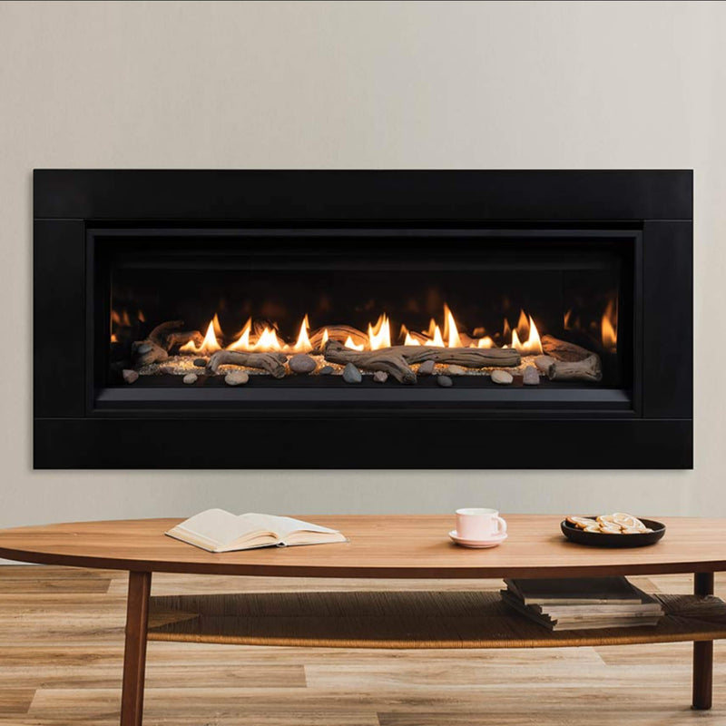 Superior Fireplaces 55" Linear 28K BTU Direct Vent Gas Fireplace With Blower And Remote Control [DRL3555TEN] (SAK26791)