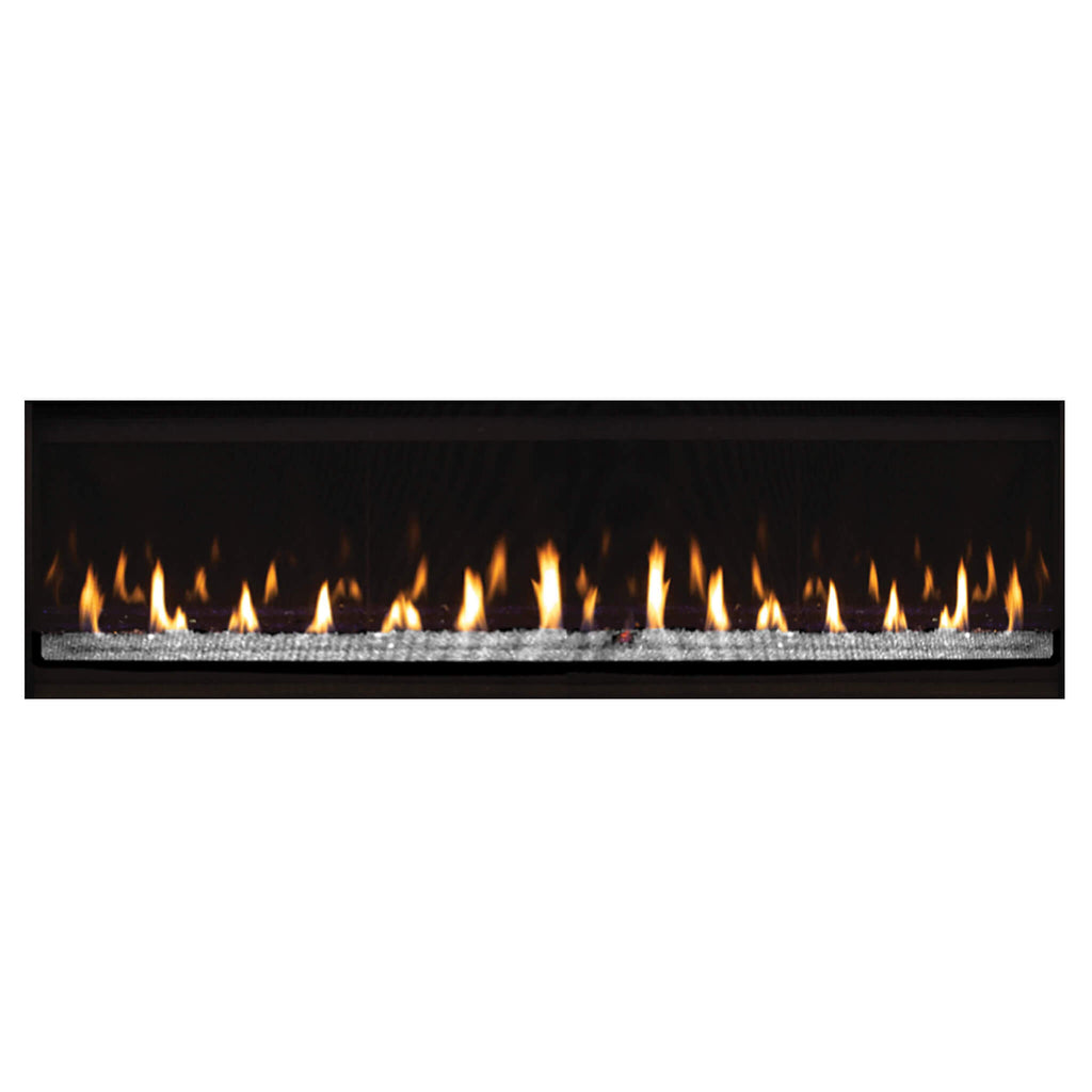 Modern Natural Gas Fireplace With Flames On A White Background - Saksby Wholesale