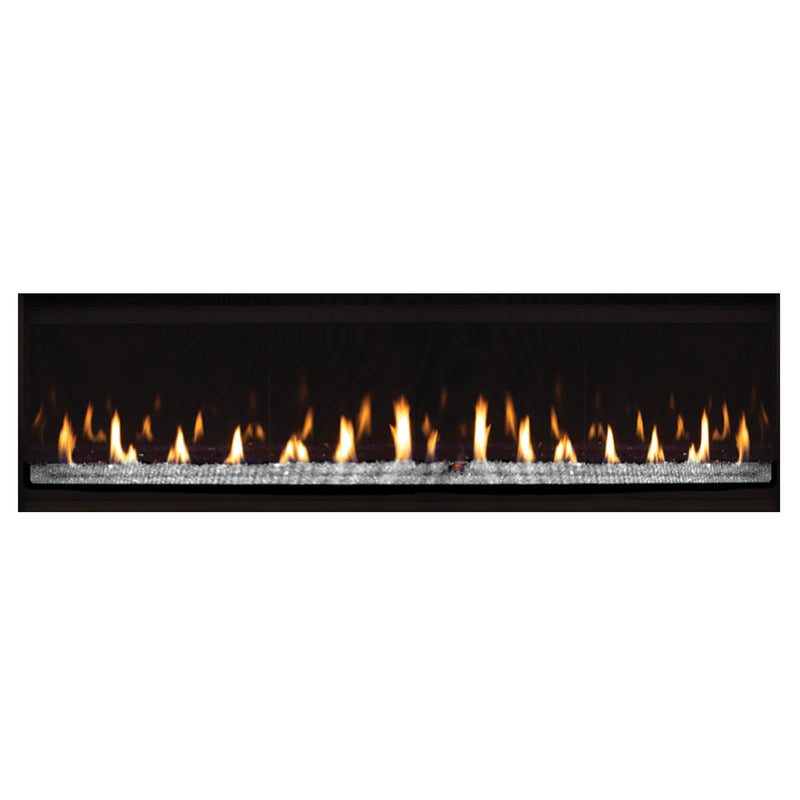 Modern Natural Gas Fireplace With Flames On A White Background - Saksby Wholesale