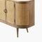 SURYA AVADI Lacquered Mango Wood Sideboard With Rattan Doors, 69" (SAK34691)