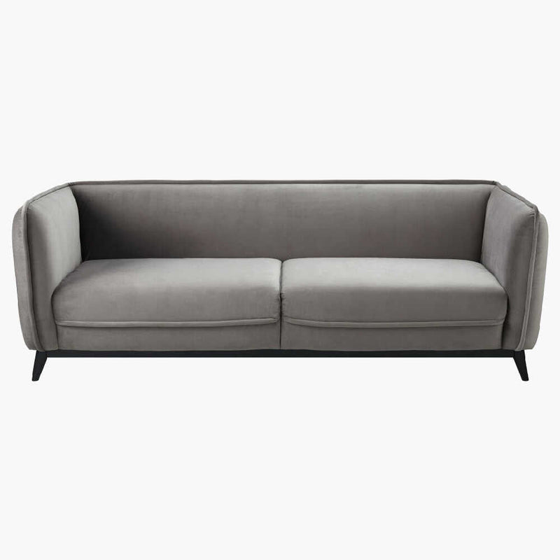 SURYA BRUCE Medium Gray Polyester Dacron Living Room Sofa, 87" (SAK65821)