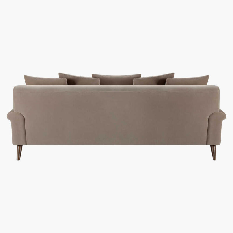 SURYA CILA Medium Gray Feather Blend Polyurethane Living Room Sofa, 87" (SAK28476)