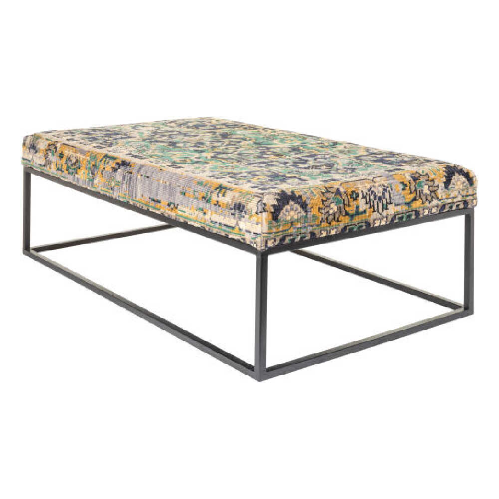 Surya Ergani Beige Multicolor Indoor Bench, 50" (SAK28450)
