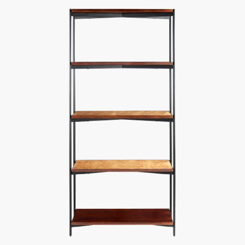 SURYA JUDITH Mango Wood Oak Bookcase, 72" (SAK12723)