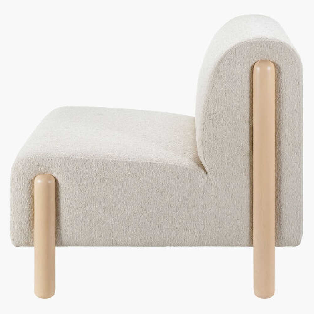 Surya Kenwood Wood Finish Accent Polyester Chair, 30" (SAK26543)