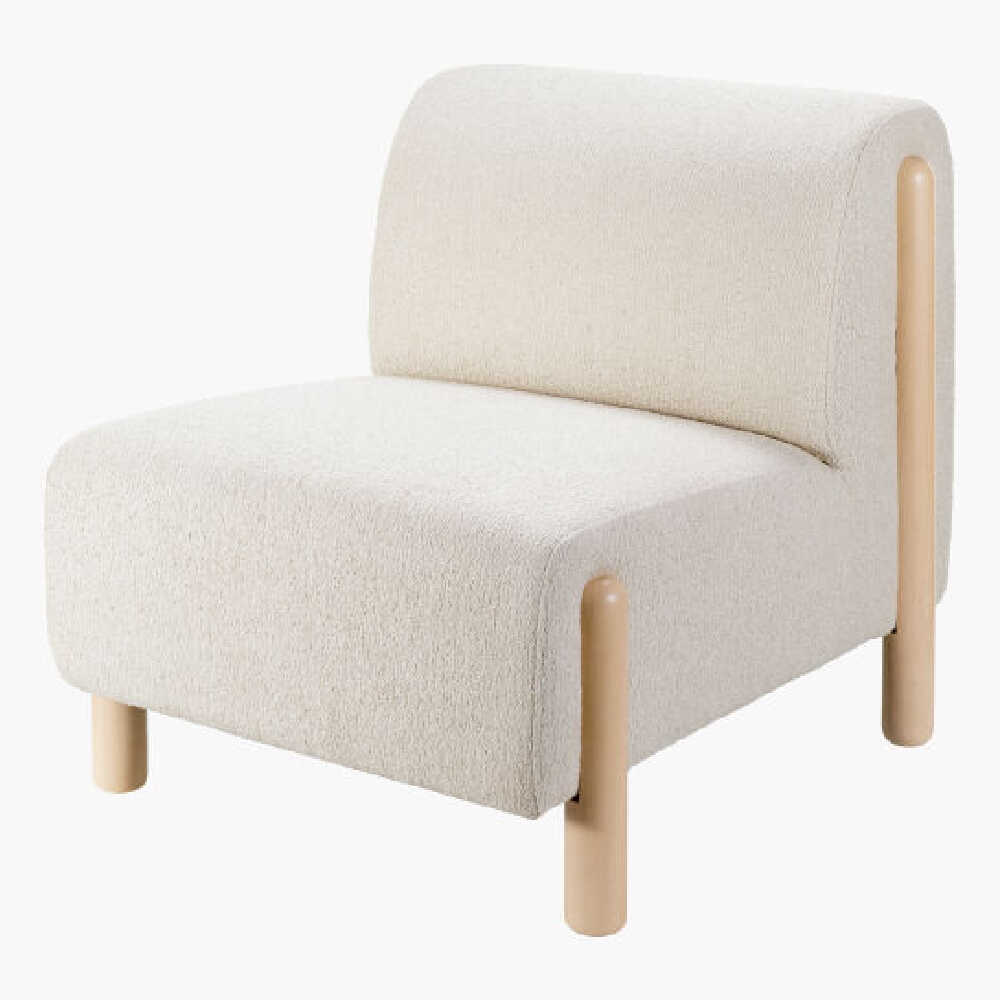 Surya Kenwood Wood Finish Accent Polyester Chair, 30" (SAK26543)