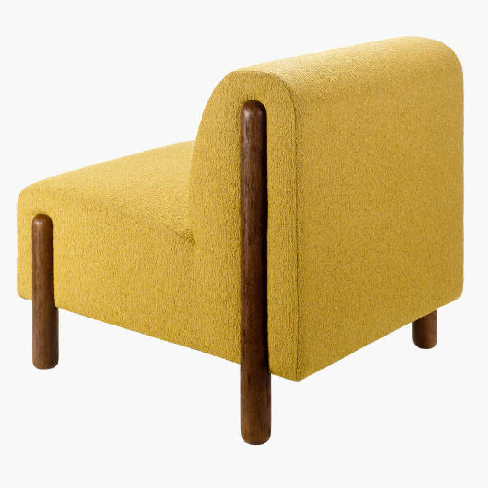 Surya Kenwood Wood Finish Accent Polyester Chair, 30" (SAK26543)