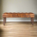 SURYA LANCASTER Brown Polyester Bedroom Bench, 47" (SAK73910)