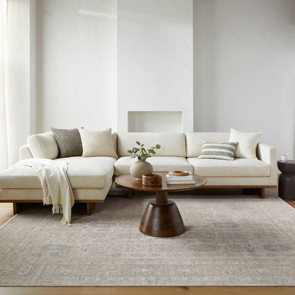 Surya Maeve Modern Wooden Round Coffee Table (SAK27495)