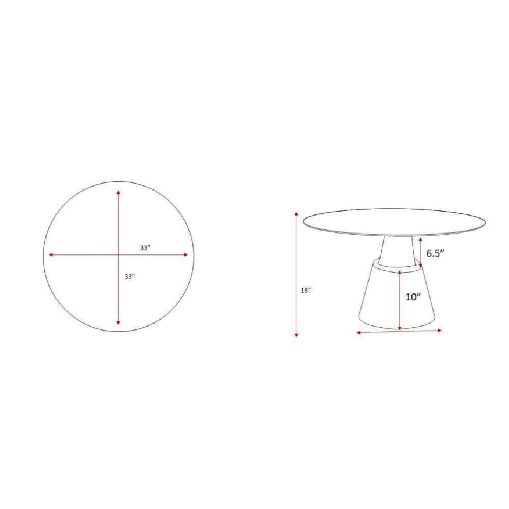Surya Maeve Modern Wooden Round Coffee Table (SAK27495)