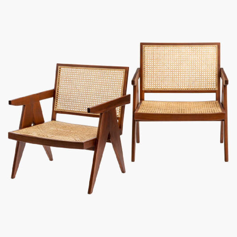 Surya Carmine Premium Rattan Hague Accent Chair, 30" (SAK31825)
