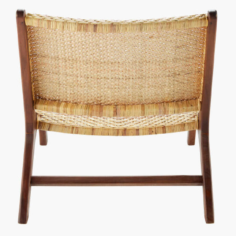 SURYA SHISHO Brown Rattan Shisho Accent Chair, 28" (SAK46021)