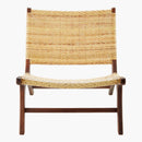 SURYA SHISHO Brown Rattan Shisho Accent Chair, 28" (SAK46021)