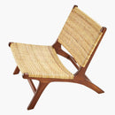 SURYA SHISHO Brown Rattan Shisho Accent Chair, 28" (SAK46021)