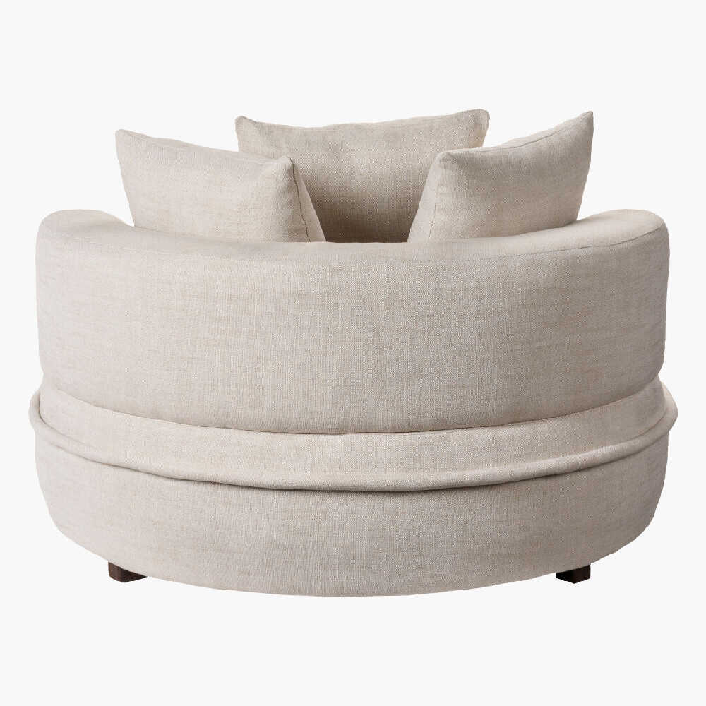 Surya Valence Large Polyester Living Room Lounger, 52" (SAK37485)