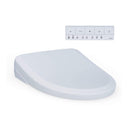 [SW4724] TOTO S7 Washlet Elongated Bidet Toilet Seat With EWater & Manual Classic/Contemporary Lid (SAK01836) - Saksby Wholesale - Lid and Remote View