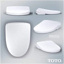 [SW4726] TOTO S7 Washlet Elongated Bidet Toilet Seat With EWater & Manual Classic/Contemporary Lid (SAK54821) - Saksby Wholesale - Lid Design View