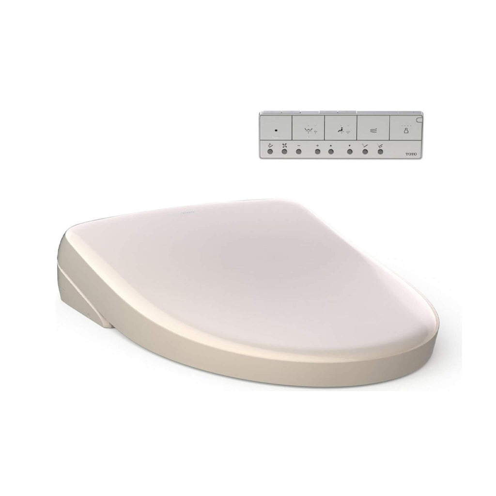 [SW4726] TOTO S7 Washlet Elongated Bidet Toilet Seat With EWater & Manual Classic/Contemporary Lid (SAK54821) - Saksby Wholesale - Lid Front Side View